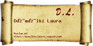 Dömölki Laura névjegykártya