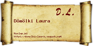 Dömölki Laura névjegykártya